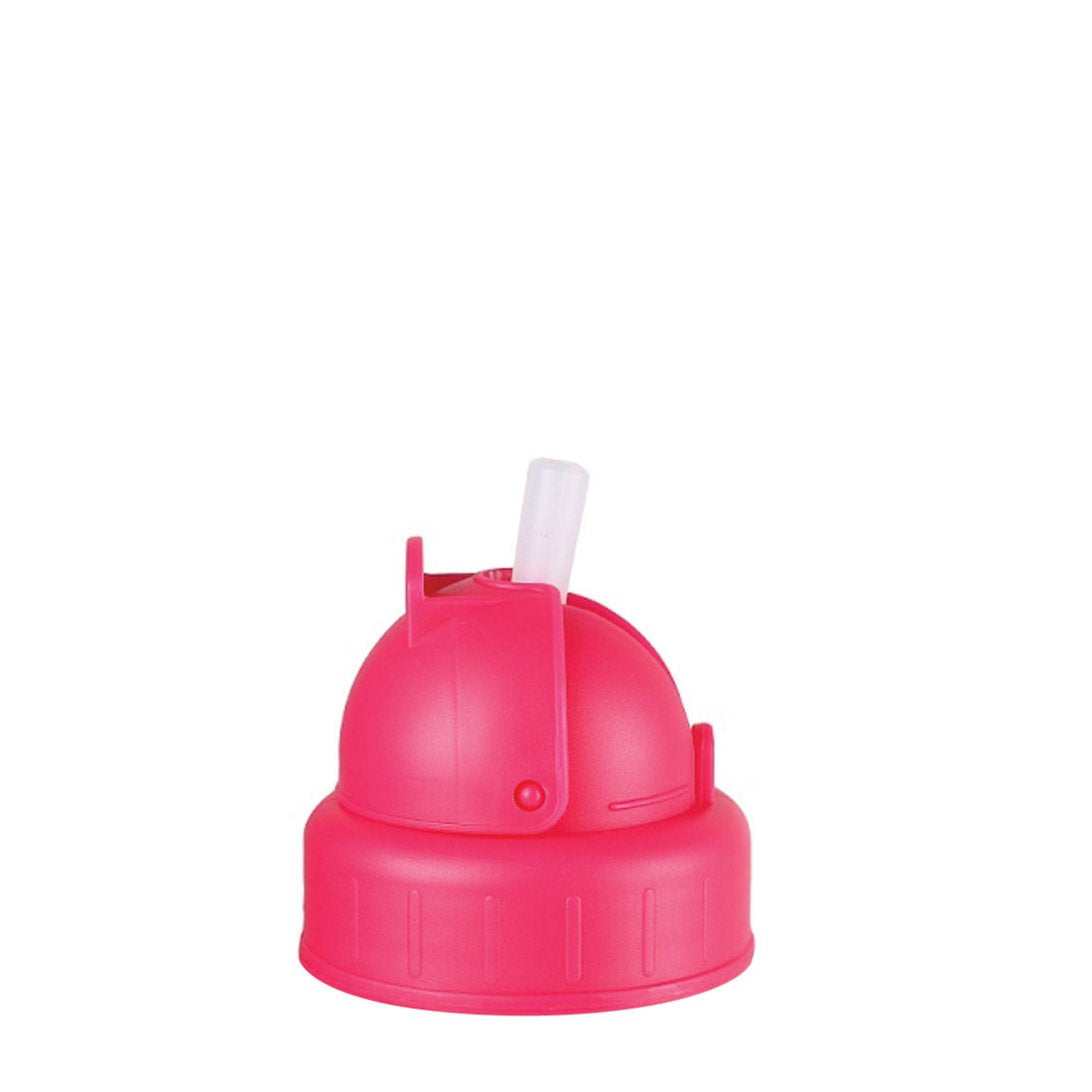 Water Bottle Spare Lid and Straw - variant[Pink]