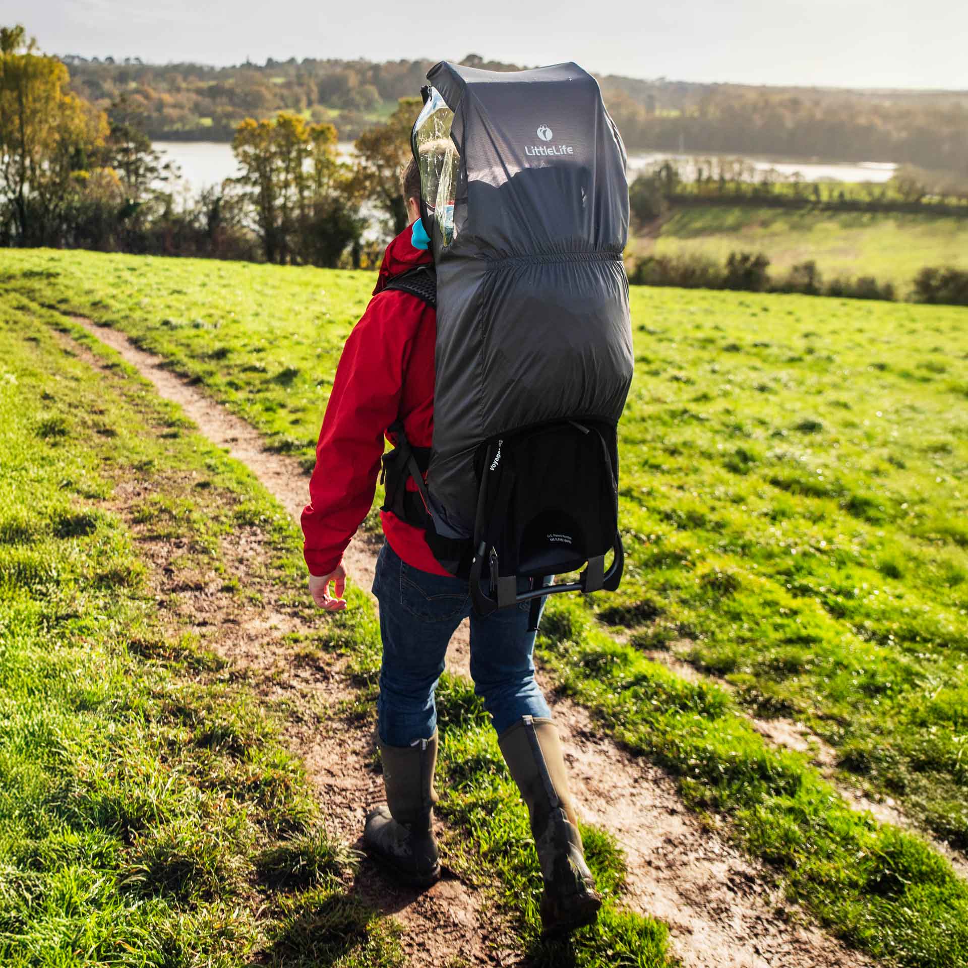 Kick-Out Leg Child Carrier Rain Cover