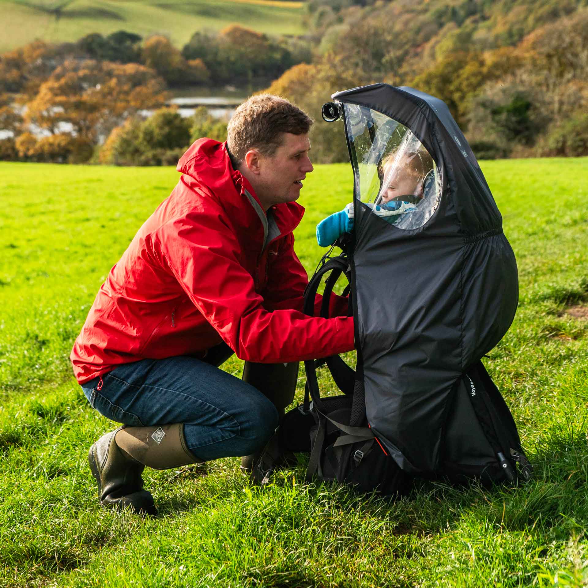 Kick-Out Leg Child Carrier Rain Cover