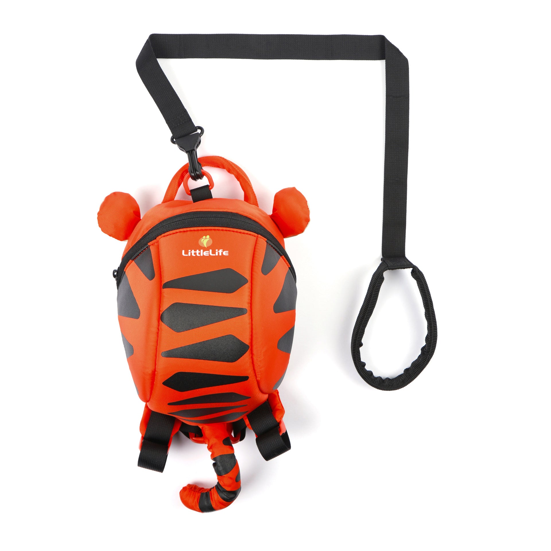 Boppi Tiny Trekker Kids Backpack - 4 Litre Travel Rucksack With Walking Strap, Adjustable Padded Straps, Tiger Design