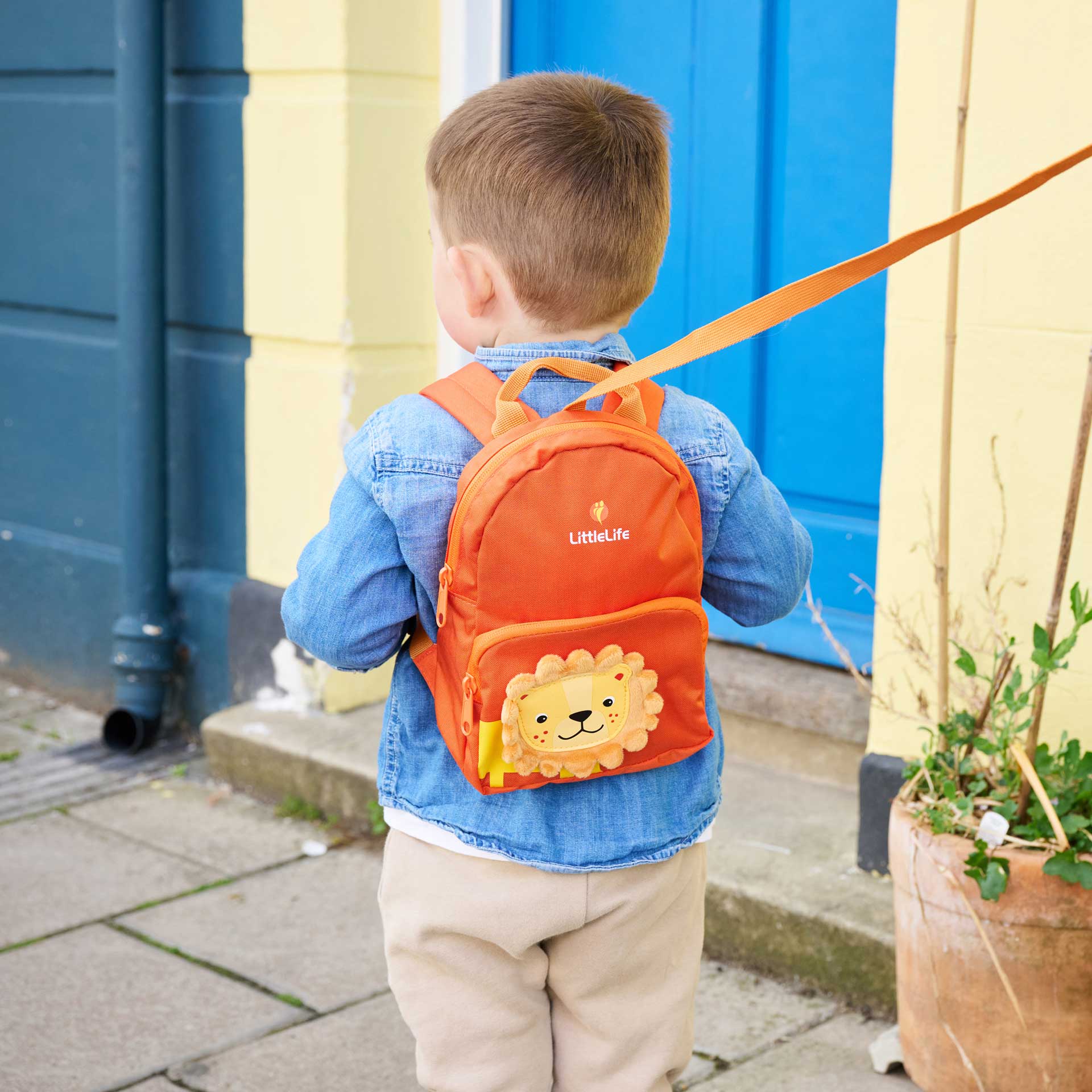 Lion Backpack with Rein Toddler Backpacks LittleLife