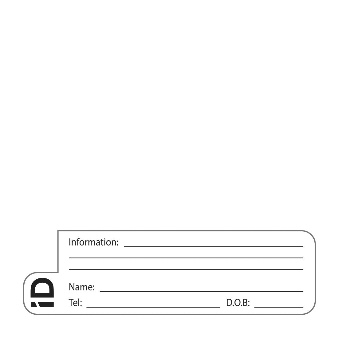 Safety iD Strap Spare Insert