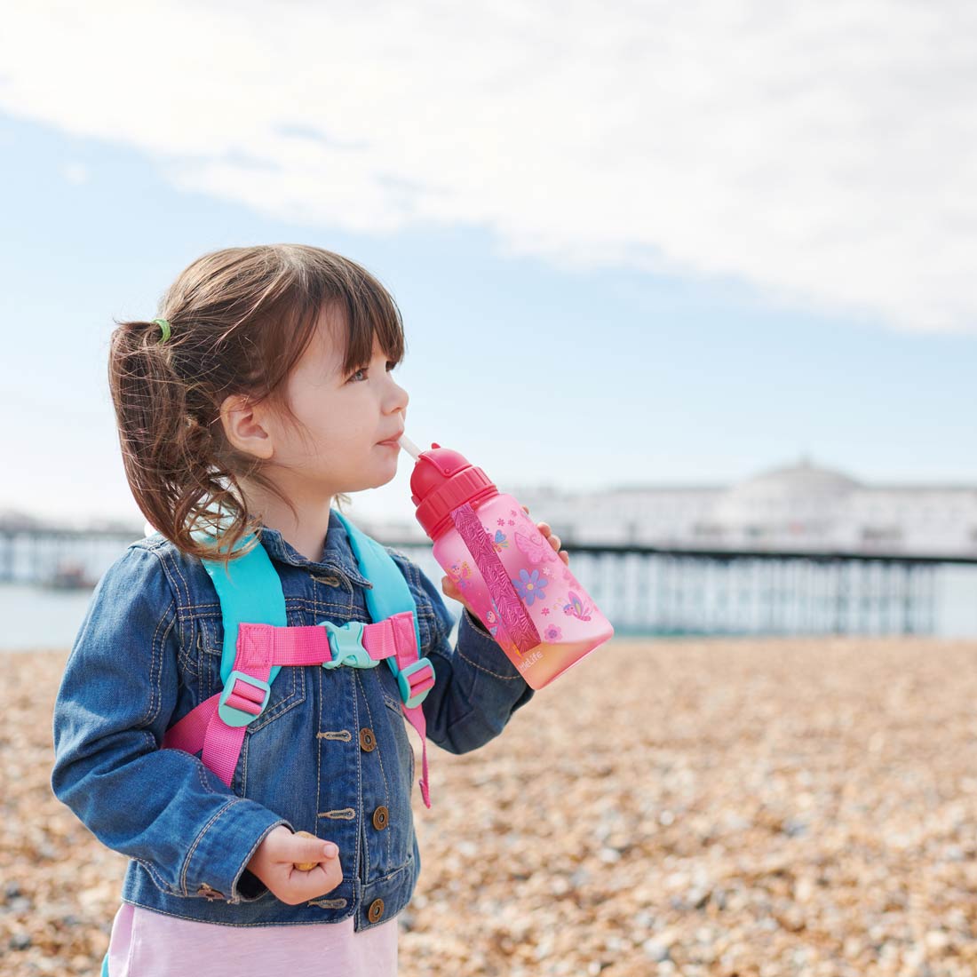 Butterfly Kids Water Bottle | BPA Free Kids Water Bottles | LittleLife