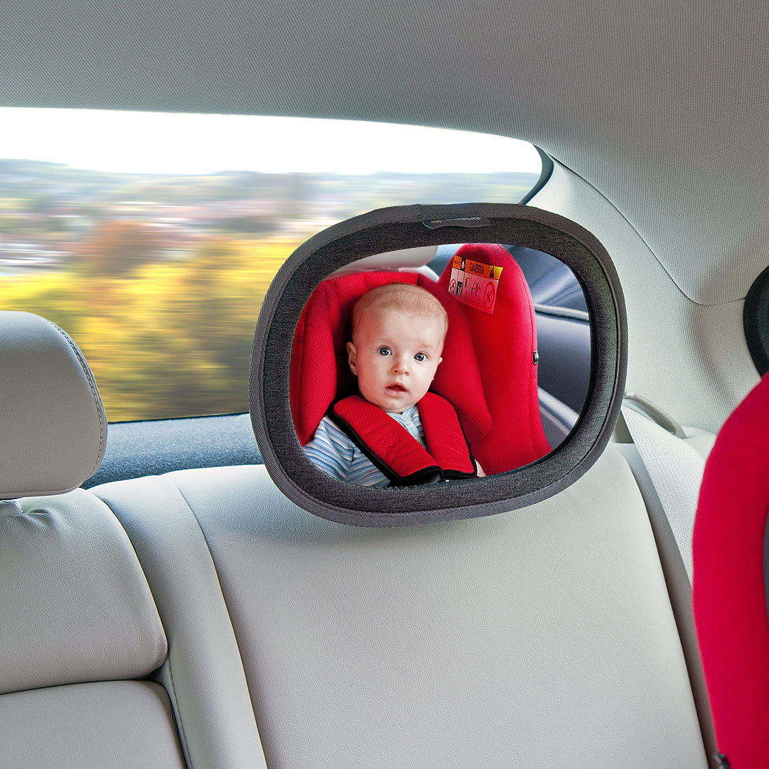 Safe Fit Baby Seat Car Mirror SafeFit® 360° Pivoting Baby And