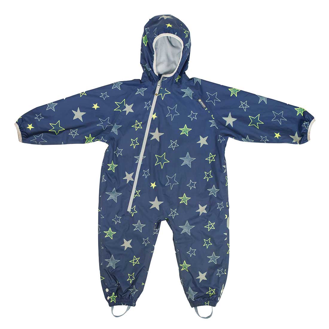Fleece Lined All In One - variant[Navy,6-12 mths]